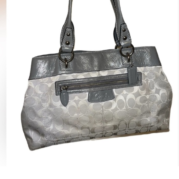 Gray Coach Signature Penelope Shoulder Bag - Picture 1 of 11